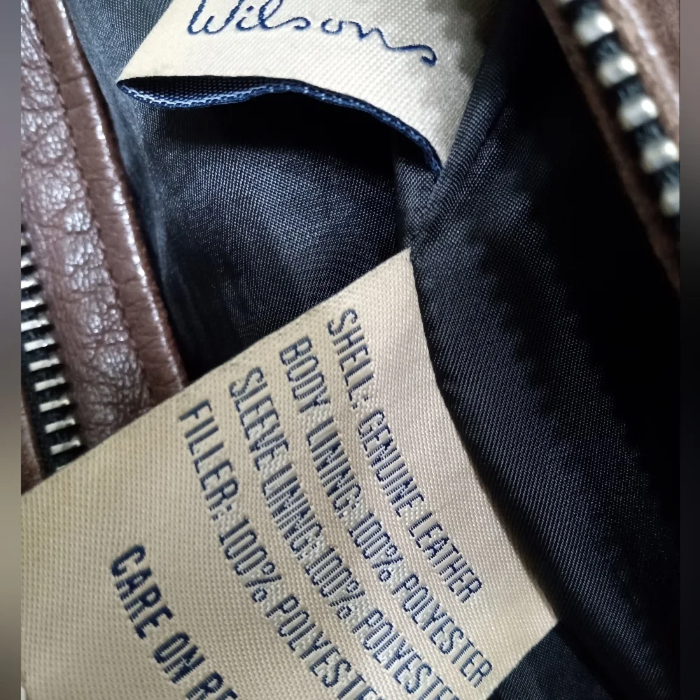 Men's leather jacket size L - Picture 3 of 4